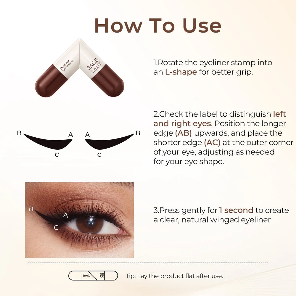 Dual-End Eyeliner Stamp