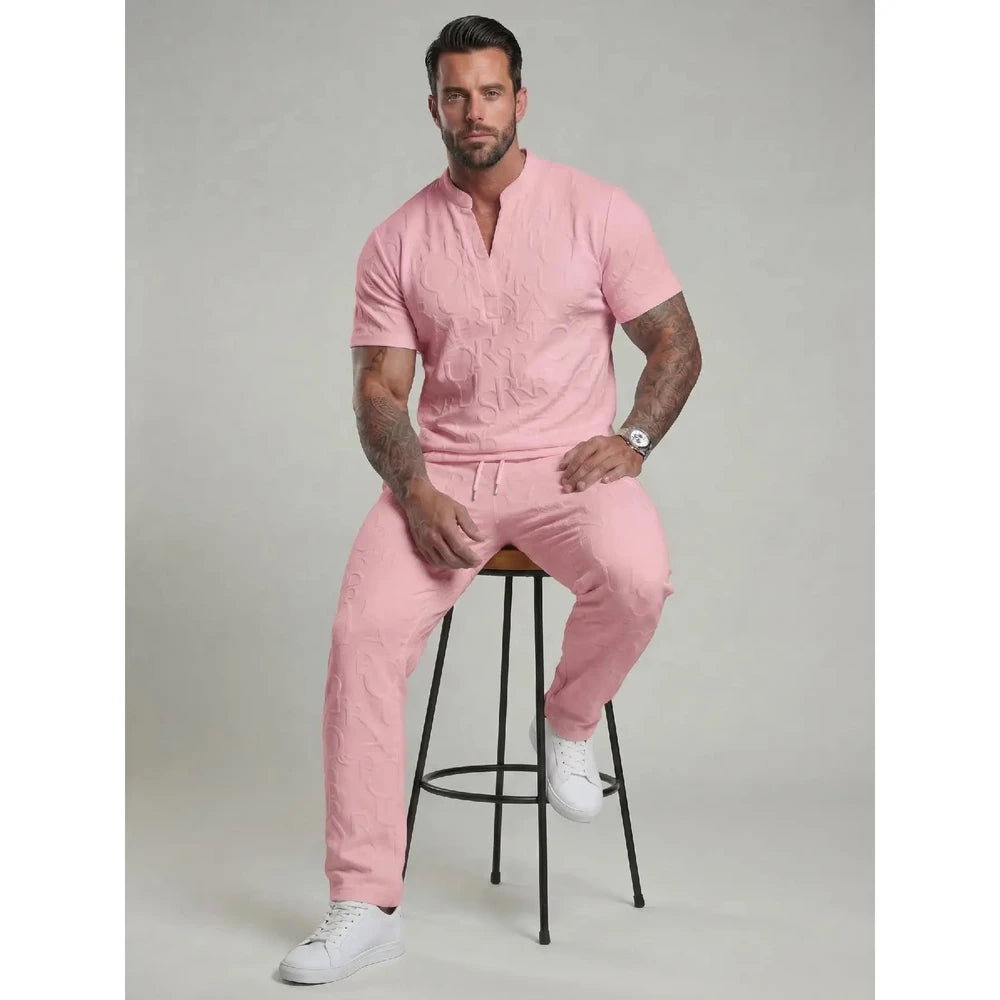 Letter Print Casual Lounge Set
