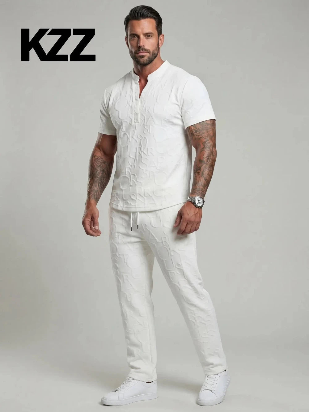 Letter Print Casual Lounge Set