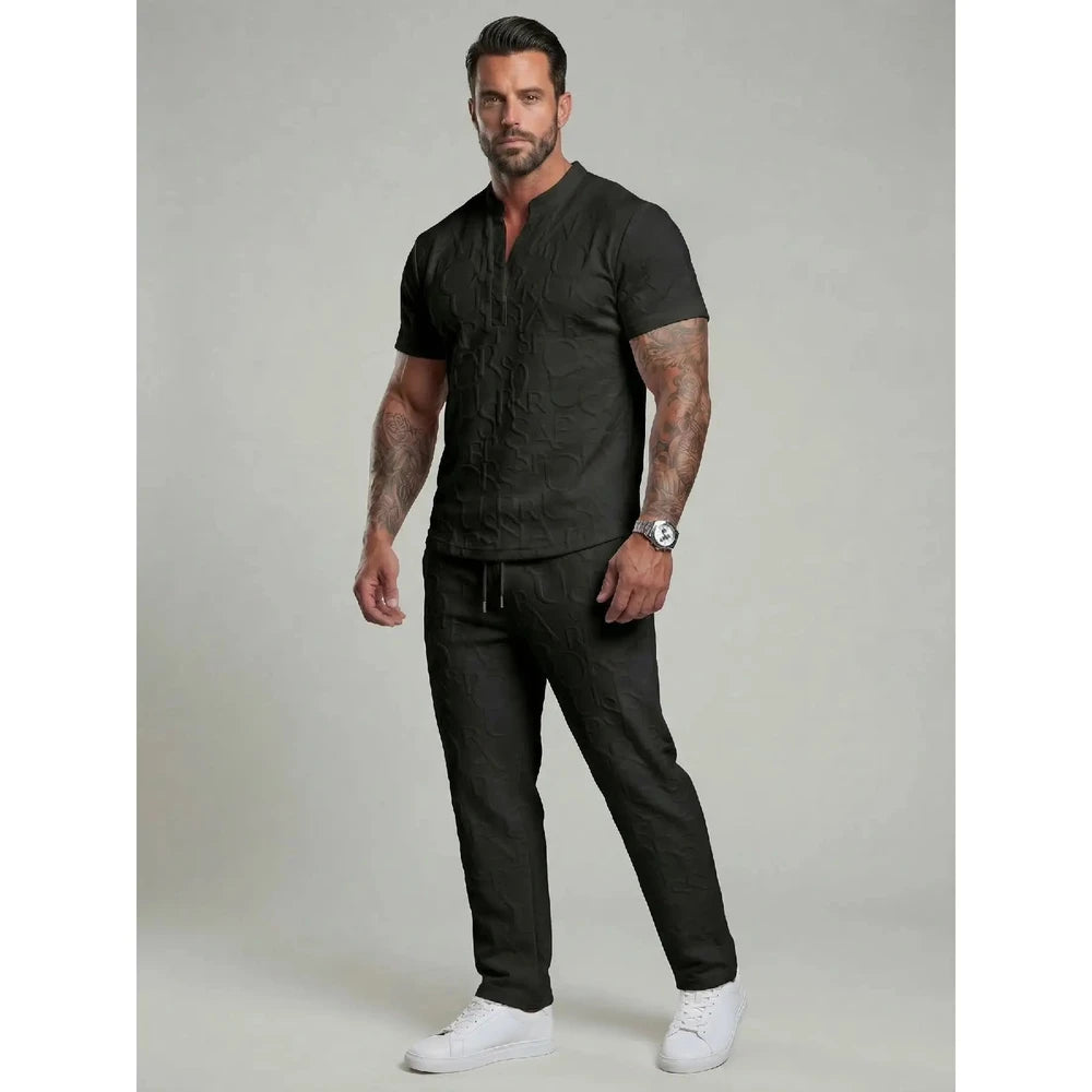 Letter Print Casual Lounge Set