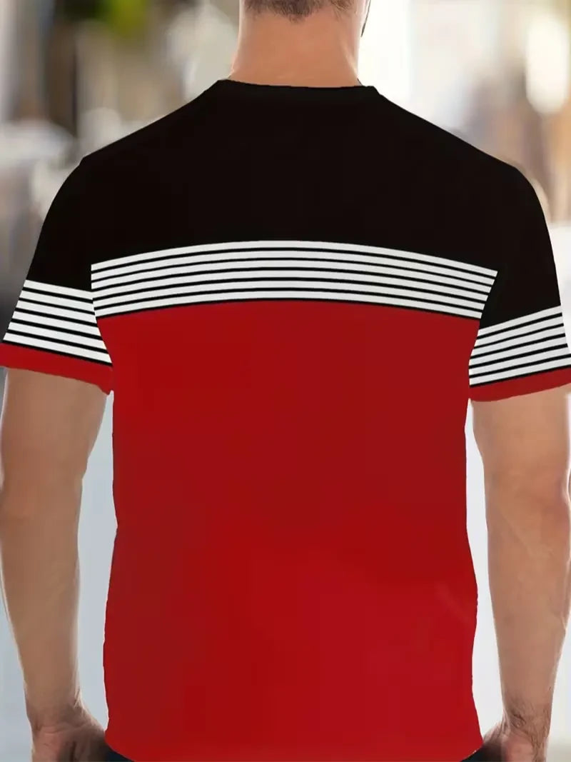 Men Sporty Tee Short Set