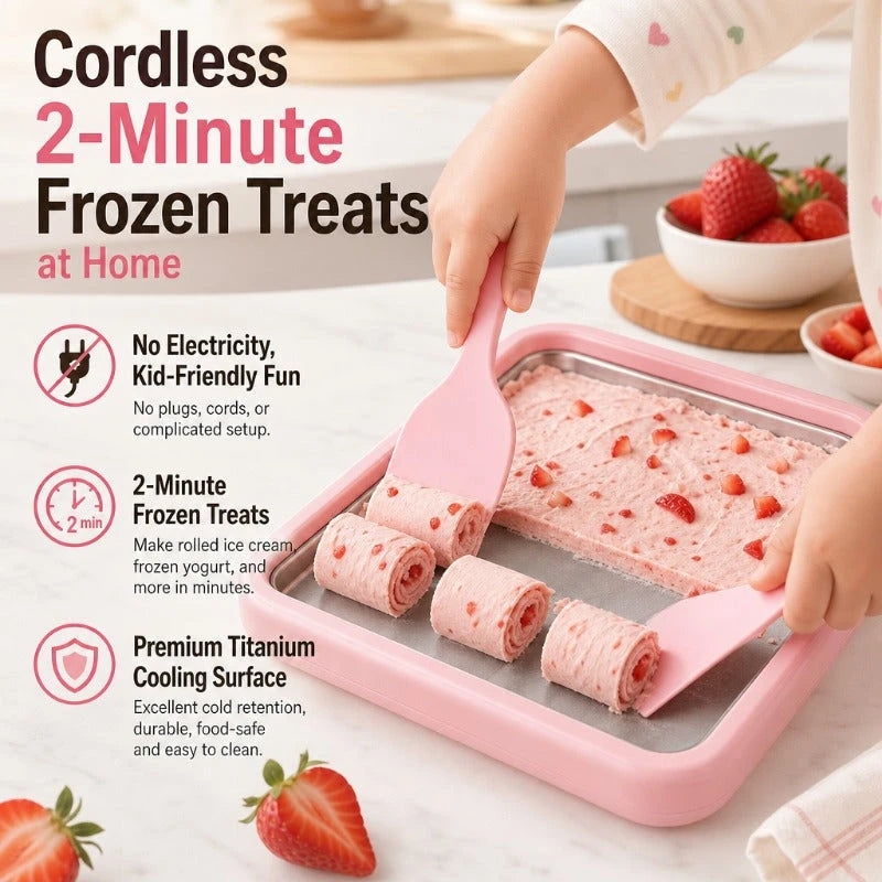Instant Ice Cream Roll Maker