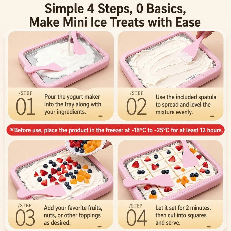 Instant Ice Cream Roll Maker