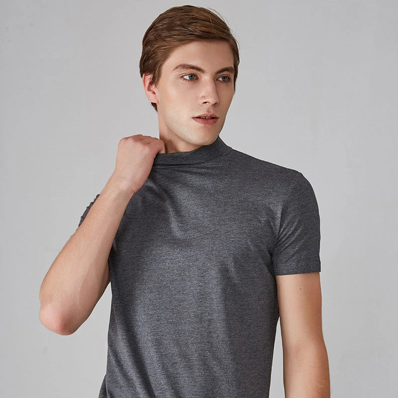 High Neck Slim Fit T-shirt