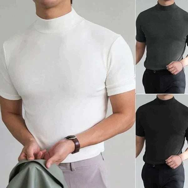 High Neck Slim Fit T-shirt