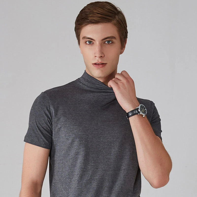 High Neck Slim Fit T-shirt