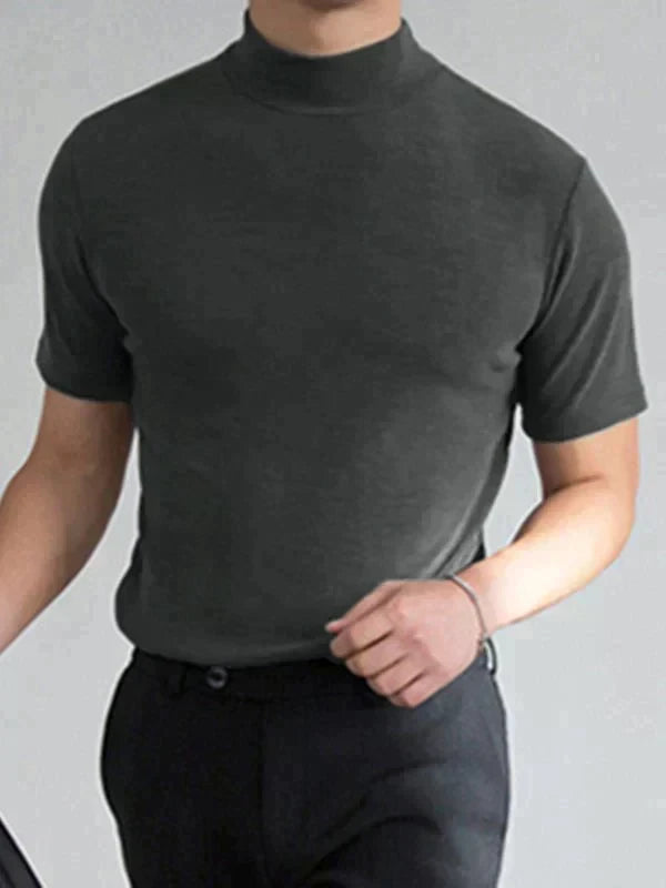 High Neck Slim Fit T-shirt