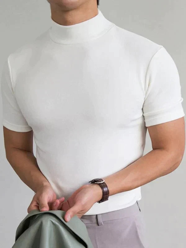 High Neck Slim Fit T-shirt