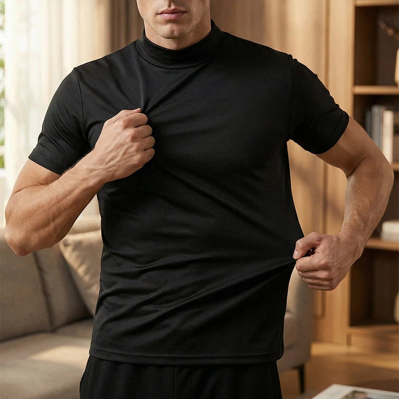 High Neck Slim Fit T-shirt