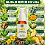 Organic Mullein Lung Cleansing Spray for Respiratory Support