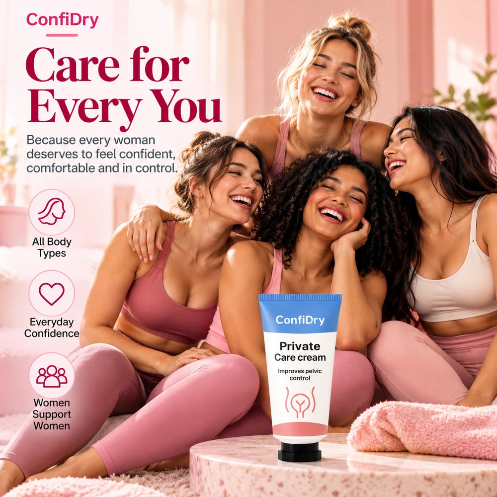 Confidry Pelvic Bladder Wellnes Care Cream – Gentle Botanical Cream, A Caring Gift Idea