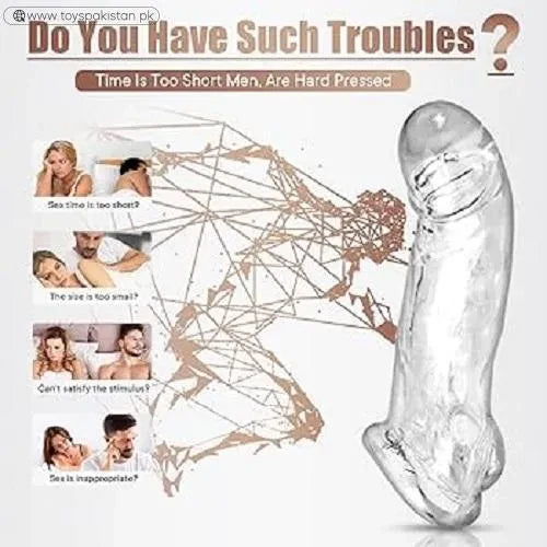 Transparent TPE Penis Sleeve Set