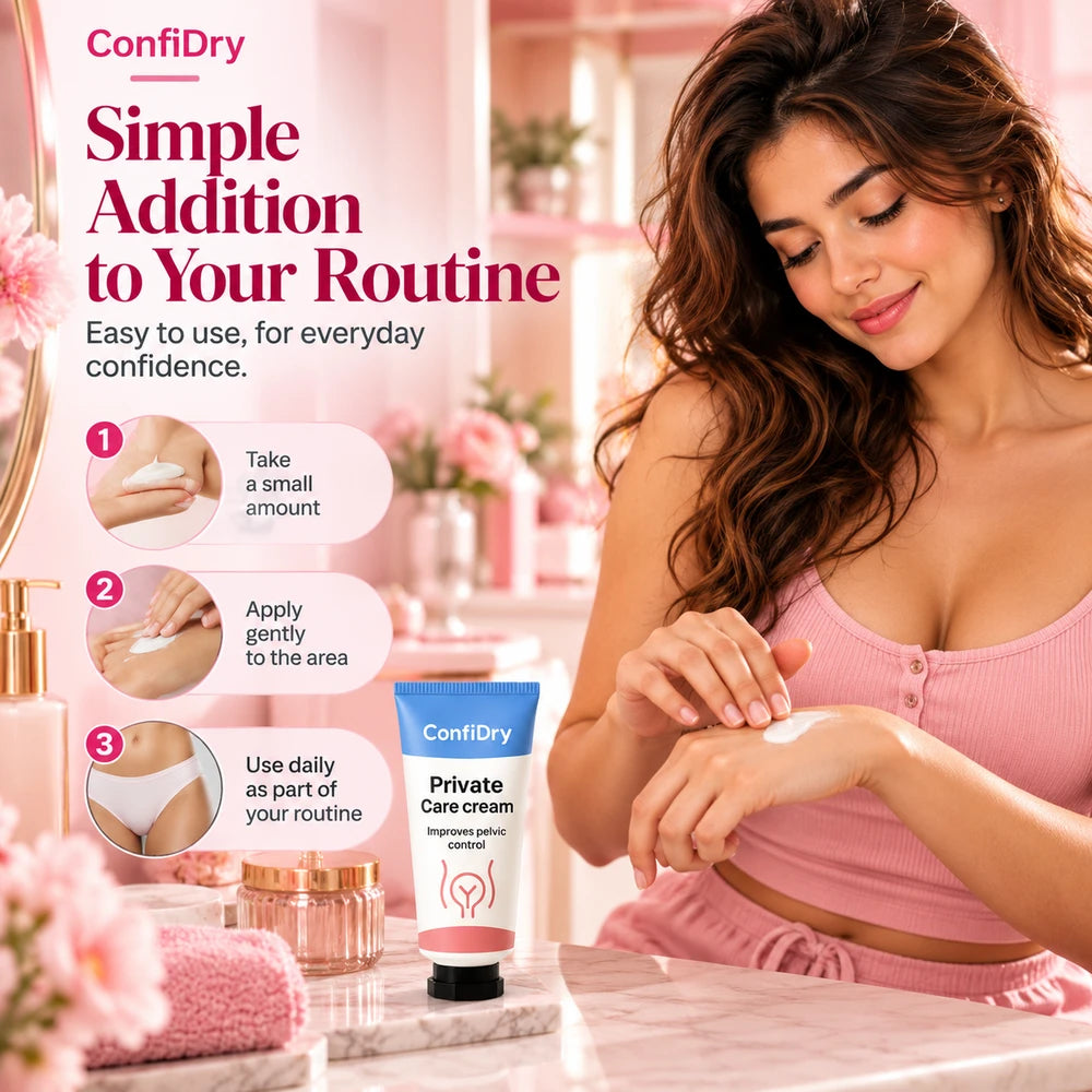 Confidry Pelvic Bladder Wellnes Care Cream – Gentle Botanical Cream, A Caring Gift Idea