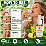 Organic Mullein Lung Cleansing Spray for Respiratory Support