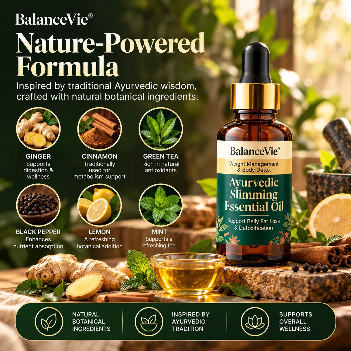 NaturaCurve – Herbal Belly & Body Oil | Simple Nightly Navel Oil Ritual for Women