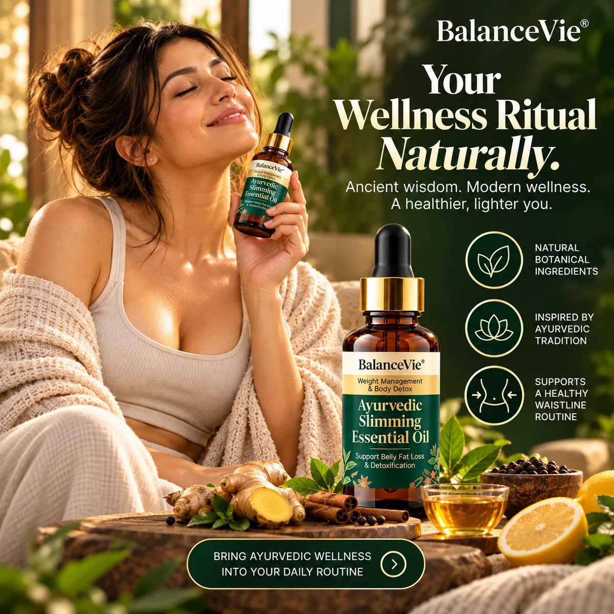 NaturaCurve – Herbal Belly & Body Oil | Simple Nightly Navel Oil Ritual for Women