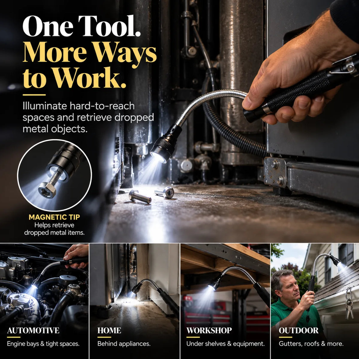FlexiBeam – Flexible LED Work Flashlight