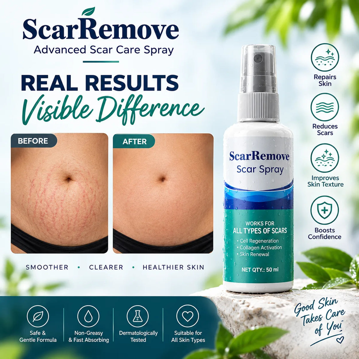 Body Scar Correcting Spray Duo - Buy 1 Get 1 Free | Old Marks, Fresh Care