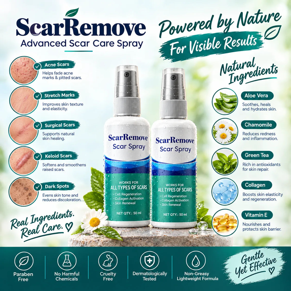 Body Scar Correcting Spray Duo - Buy 1 Get 1 Free | Old Marks, Fresh Care
