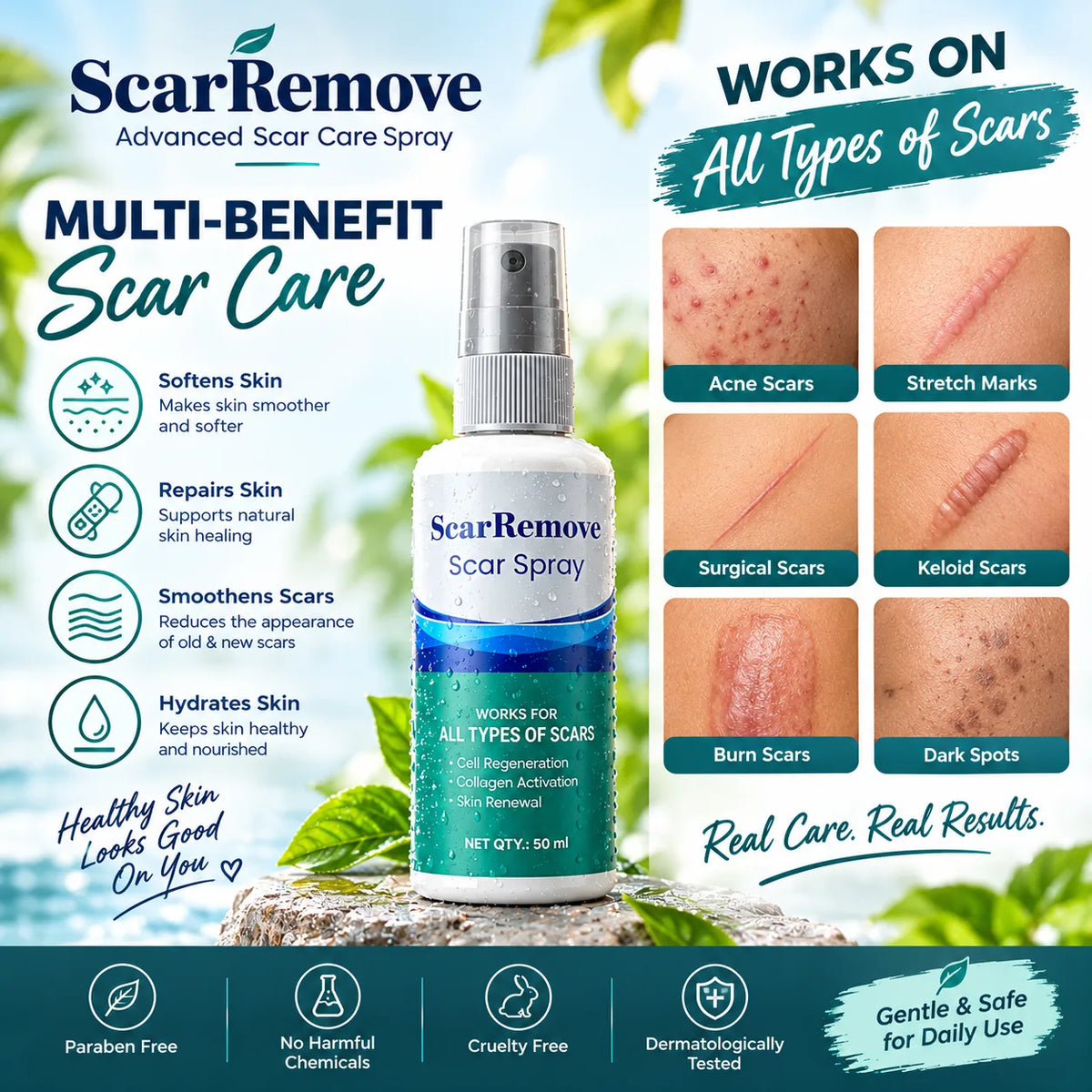 Body Scar Correcting Spray Duo - Buy 1 Get 1 Free | Old Marks, Fresh Care