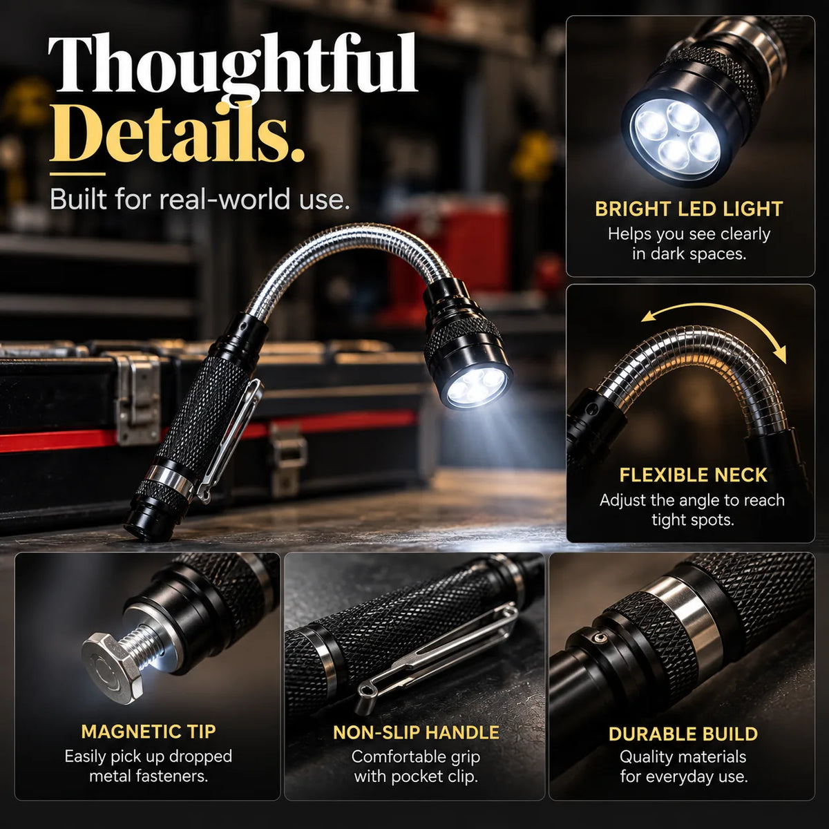 FlexiBeam – Flexible LED Work Flashlight