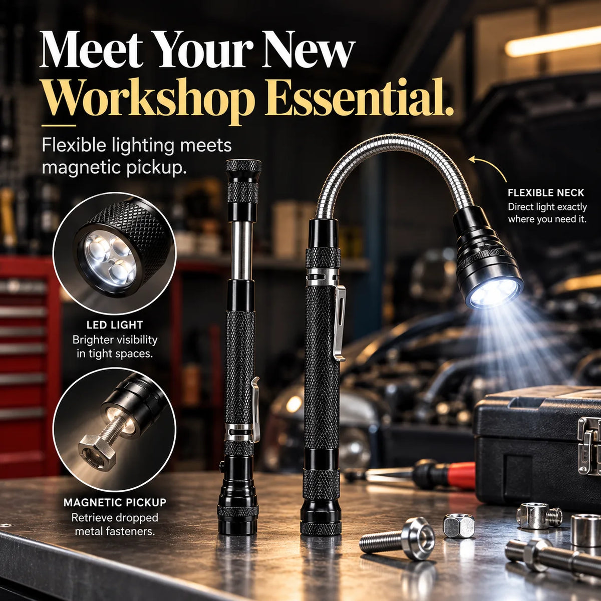 FlexiBeam – Flexible LED Work Flashlight