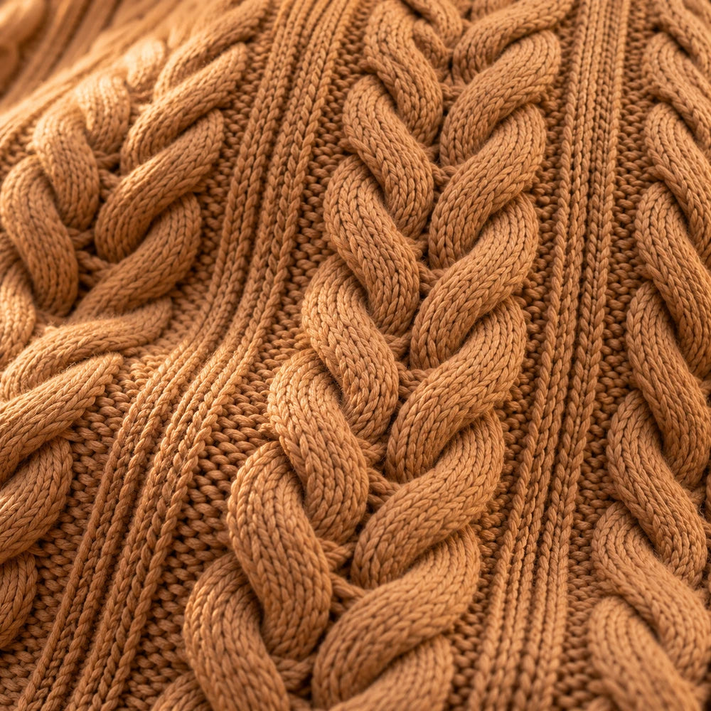 LuxeCable Quarter-Zip Cable Knit Sweater