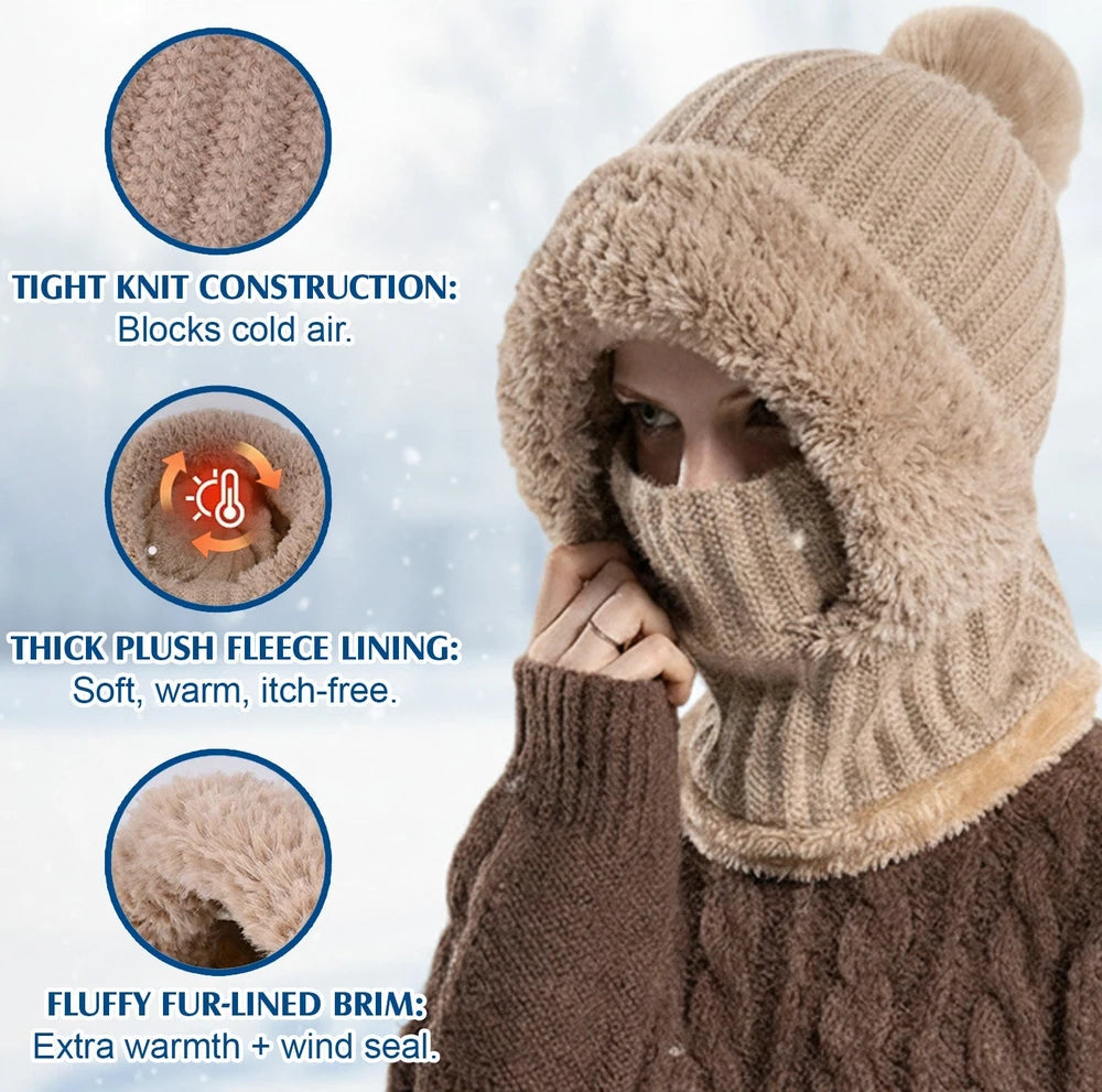 Integrated Premium Knit Beanie Hat