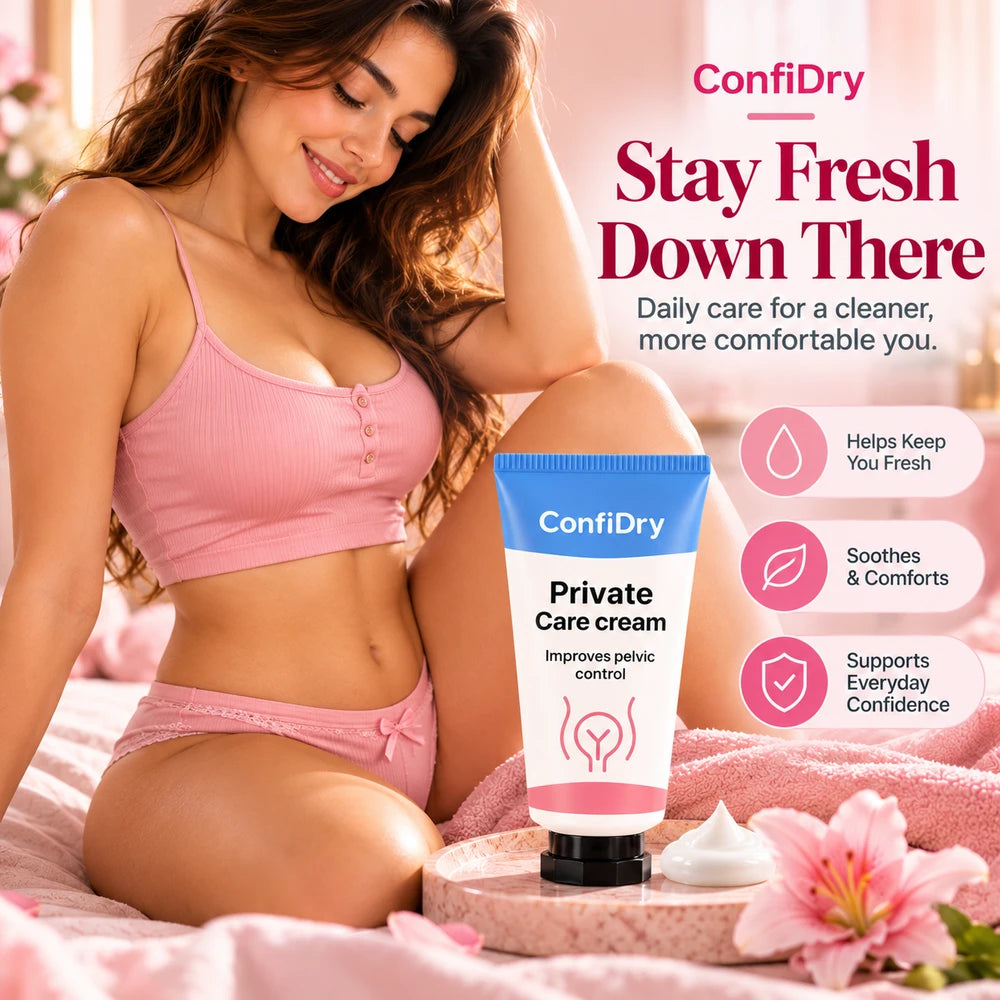 Confidry Pelvic Bladder Wellnes Care Cream – Gentle Botanical Cream, A Caring Gift Idea